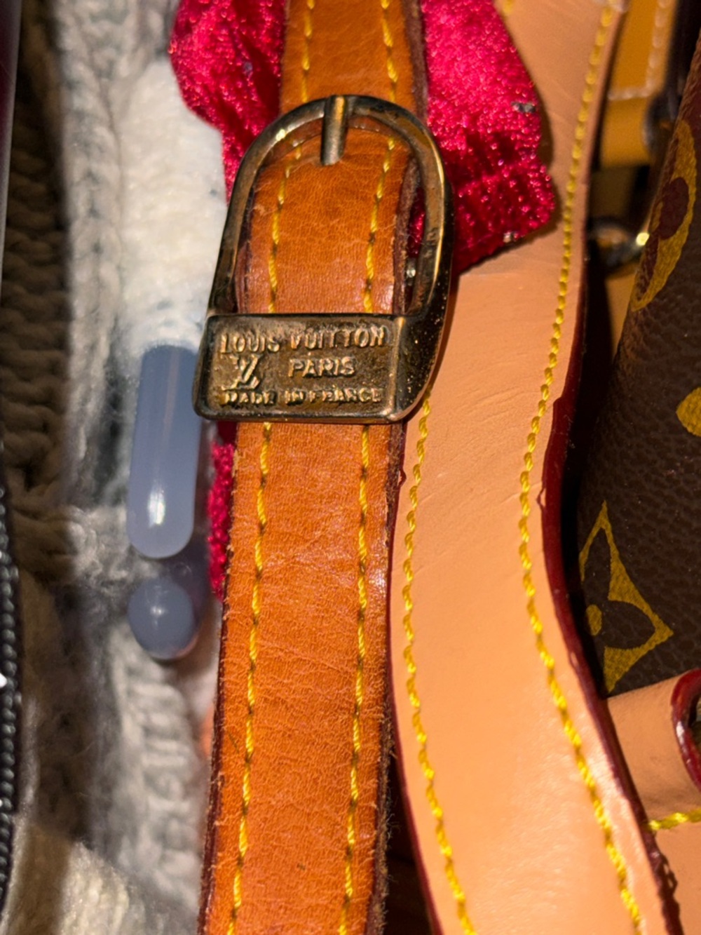 Louis Vuitton Brown Monogram Crossbody with Tan Leather Trim - Picture 6 of 6
